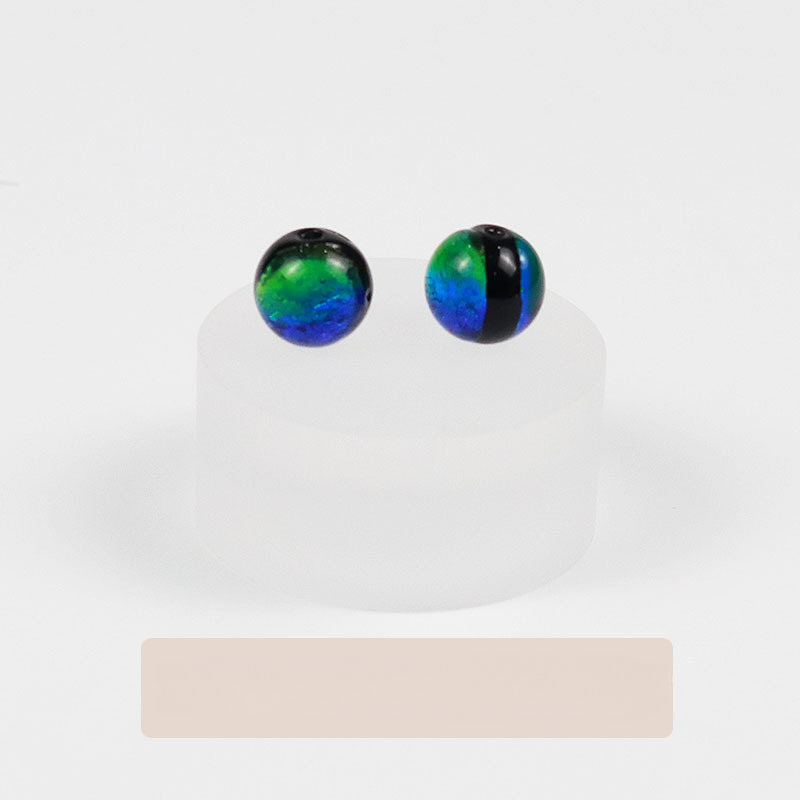 Cuentas de dispersión de color luminoso de vidrio de doble lados al por mayor de 20 piezas cuentas